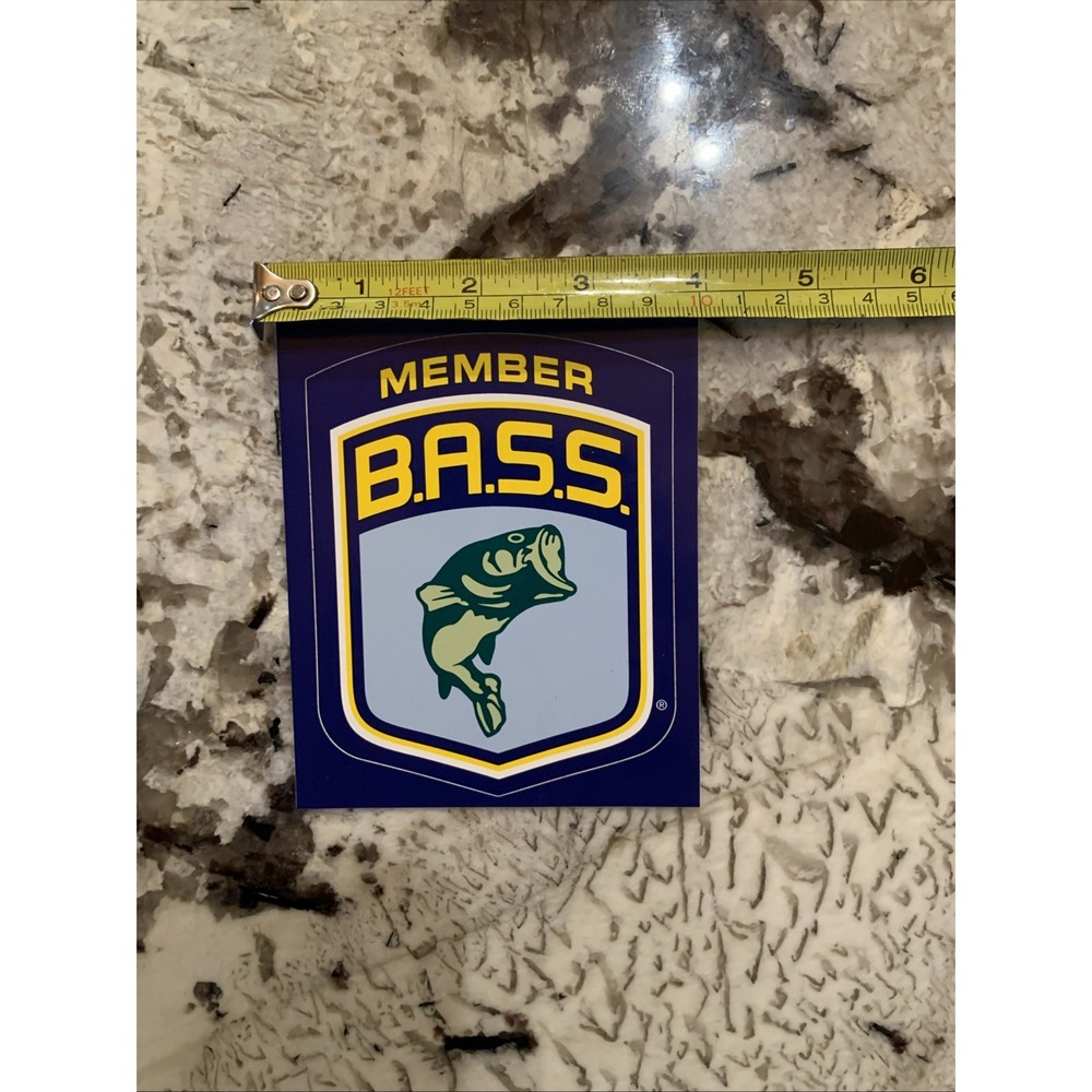 BASS B.A.S.S. Member Sticker/Decal - 3.5 x 4.25 - Picture 2 of 4